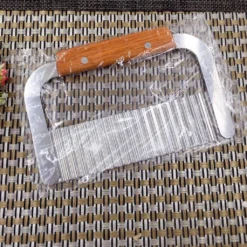 Kartoffelschneider Pommes Frites Schneider Wellenschneider Edelstahlklingen Mit Holzgriff Küchenwerkzeuge Gemüse Kartoffel Zwiebel Schneidewerkzeug (2 Stück) -Leonardo Verkäufe 91f843595a662b0171bc013b880dd061