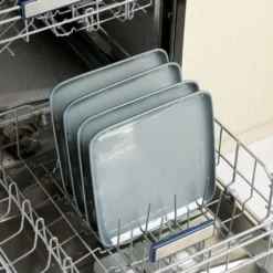 LOVECASA Tafelservice, 4-tlg Set Quadratische Speiseteller Aus Steingut, Flachteller, Frühstücksteller Für 4 Personen, Grau -Leonardo Verkäufe 92a3ee054e1f9d9308156c8724a4f2e1