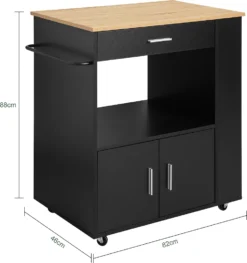 SoBuy FKW113-SCH Servierwagen Küchenwagen Kücheninsel Küchenschrank Rollwagen Mikrowellenschrank Küchenrollwagen Schwarz BHT Ca.: 82x88x46cm 13 SoBuy FKW113-SCH Servierwagen Küchenwagen Kücheninsel Küchenschrank Rollwagen Mikrowellenschrank Küchenrollwagen Schwarz BHT Ca.: 82x88x46cm -Leonardo Verkäufe 930524b9e330e9acf576aad273ef69ed