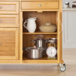 SoBuy FKW70-N Küchenwagen Servierwagen Kücheninsel Küchenschrank Aus Bambus Mit Edelstahlarbeitsplatte BHT Ca.: 115x92x46cm 14 SoBuy FKW70-N Küchenwagen Servierwagen Kücheninsel Küchenschrank Aus Bambus Mit Edelstahlarbeitsplatte BHT Ca.: 115x92x46cm -Leonardo Verkäufe 94f583c4638905141eac84b2e979cb0b