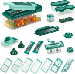 Genius Nicer Dicer Fusion Smart Set 34tlg Gemüseschneider Inkl. Nicer Twist Für Obst Und Gemüse; A34068