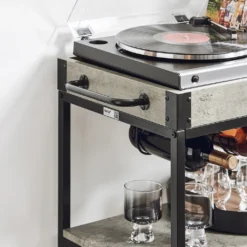 SoBuy FKW56-HG Servierwagen Mit 2 Ablagen Und Einem Abnehmbaren Tablett Küchenwagen Mit Rollen Rollwagen Metall Rollbar Beton Hell -Leonardo Verkäufe 97793e1556aace3d052eb80fbbb1a35e