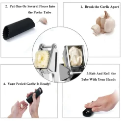 Kitchen Premium Knoblauchpresse - Handlich & Leicht Zu Reinigen - Pressen Sie Knoblauch & Ingwer Mühelos (Kein Schälen Nötig) - Extra Stark & Strapazierfähig -Leonardo Verkäufe 97b15bbe0cb6ae4caf33ac2dfe9370e2