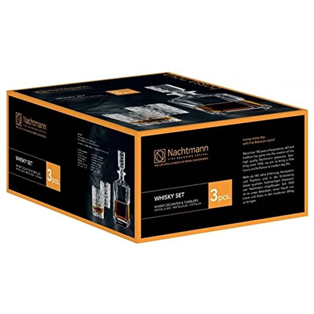 Nachtmann Bossa Nova Whiskyset 3 Teilig Kristallglas 101095 1 Nachtmann Bossa Nova Whiskyset 3 Teilig Kristallglas 101095