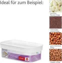 Emsa Trockenvorratsdose OPTIMA 0,45 Liter Transparent / Weiß -Leonardo Verkäufe 9a642d9e81c15d02b2291185ae8cfb29