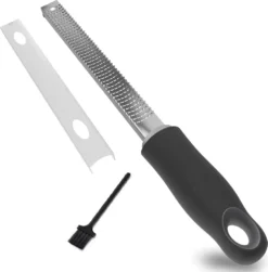 2er Pack Zitronenreibe Aus Edelstahl Parmesanreibe 32,5 Cm Ingwerreibe Multifunktionaler Zester Reibe Muskatnuss Reibe Mit Schutz & Reinigungsbürste Hobel Reibe Für Schokolade, Käse, Kokosnuss -Leonardo Verkäufe 9b04c5dd4b0fe6f6feb0d4e68651de68