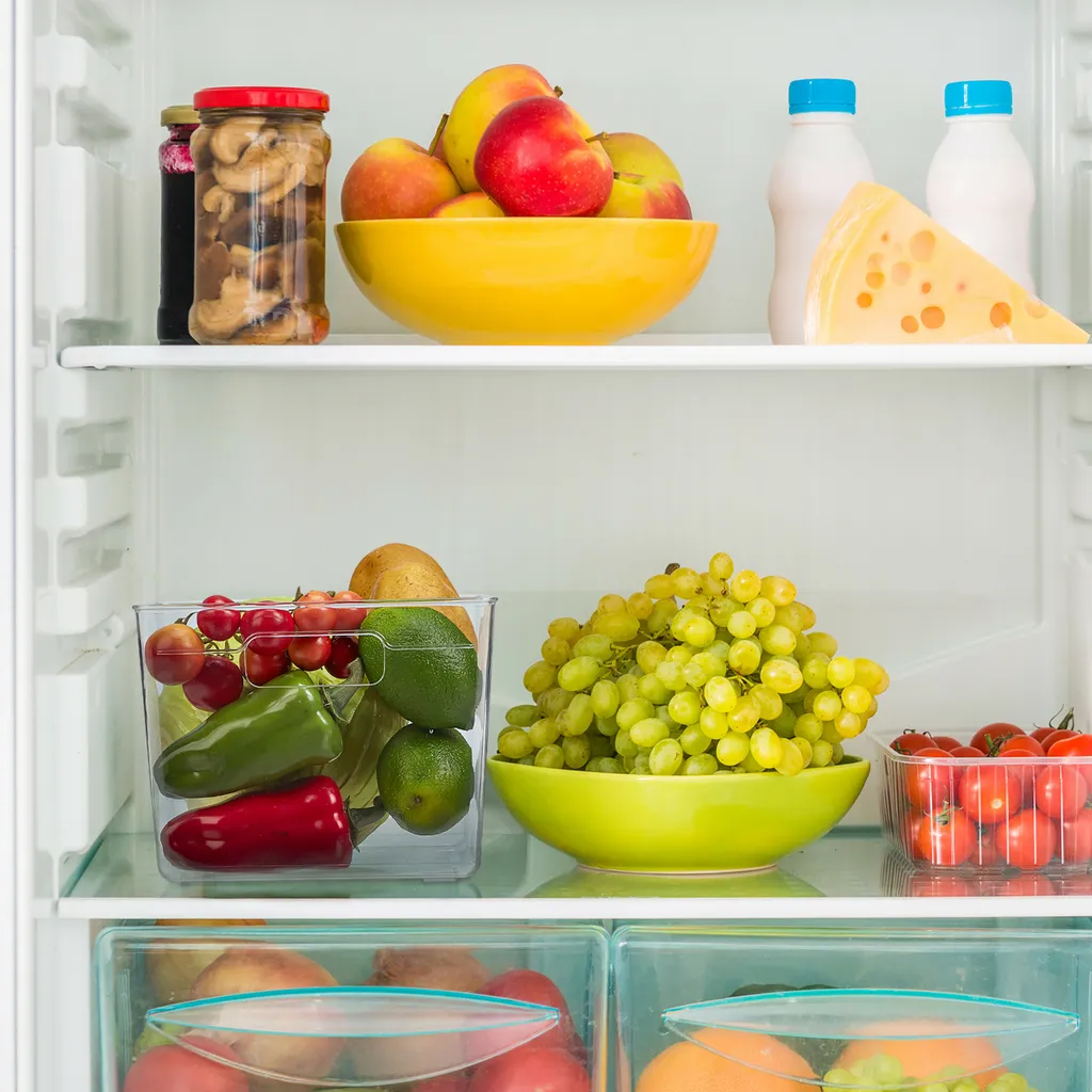 Relaxdays Kühlschrank Organizer Mit Griffen 2 Relaxdays Kühlschrank Organizer Mit Griffen – Bild 2