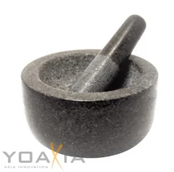 Stein Mörser Mit Stößel [ Ø 15.5 Cm / Höhe 8 Cm ] Gewürzmörser / Steinmörser