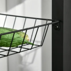 HOMCOM Küchenwagen Küchenrollwagen Servierwagen Mit Ablage Schublade Weinregal Spanplatte Metall Grau Eiche 60 X 50 X 84,5 Cm -Leonardo Verkäufe a298fd660a8f72af53fa40be18335cfd