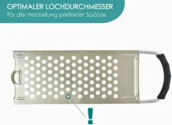 Spätzlehobel Mit Teigschlitten, Spätzlereibe Für Topfdurchmesser Bis Zu 24 Cm, Rostfreier Edelstahl/Kunststoff, Knöpfle -Leonardo Verkäufe a326079fb97d5dc89abd6b3c4a31d431