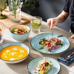 Vancasso Kombiservice »BONBON« Gesschirrset Aus Steinzeug, 24 Teiliges Tafelservice Set, Vintage Aussehen -Leonardo Verkäufe a370ca63bb58cdef289cd9902b87a483