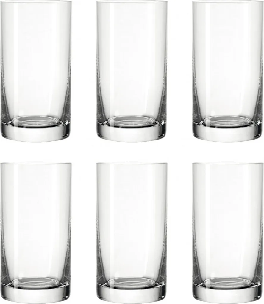 LEONARDO 039612 Easy+ Wasser Becher Medium, Glas, 240ml, H 12cm, Klar (6 Stück) 1 LEONARDO 039612 Easy+ Wasser Becher Medium, Glas, 240ml, H 12cm, Klar (6 Stück)