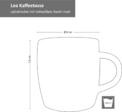 18tlg. Kaffeeservice Lea 6 Personen Kuchenteller Kaffee-Tasse Weiß Steingut -Leonardo Verkäufe a46c29a9423707ec54daf1797581c980