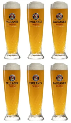 Paulaner Weizen Biergläser 300 Ml - 6 Stück