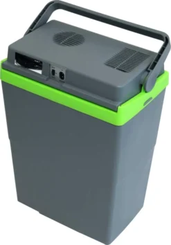 MAXXMEE Kühlbox - Wahlweise Via Netzkabel Oder KFZ-Anschluss - 22l Volumen - Grau/limegreen Kühlbox Camping Kühlschrank 22L Auto 12V 230V Thermobox Elektrisch Picknick Grau -Leonardo Verkäufe a54e9d2de87b4adf590006b26a05aec4