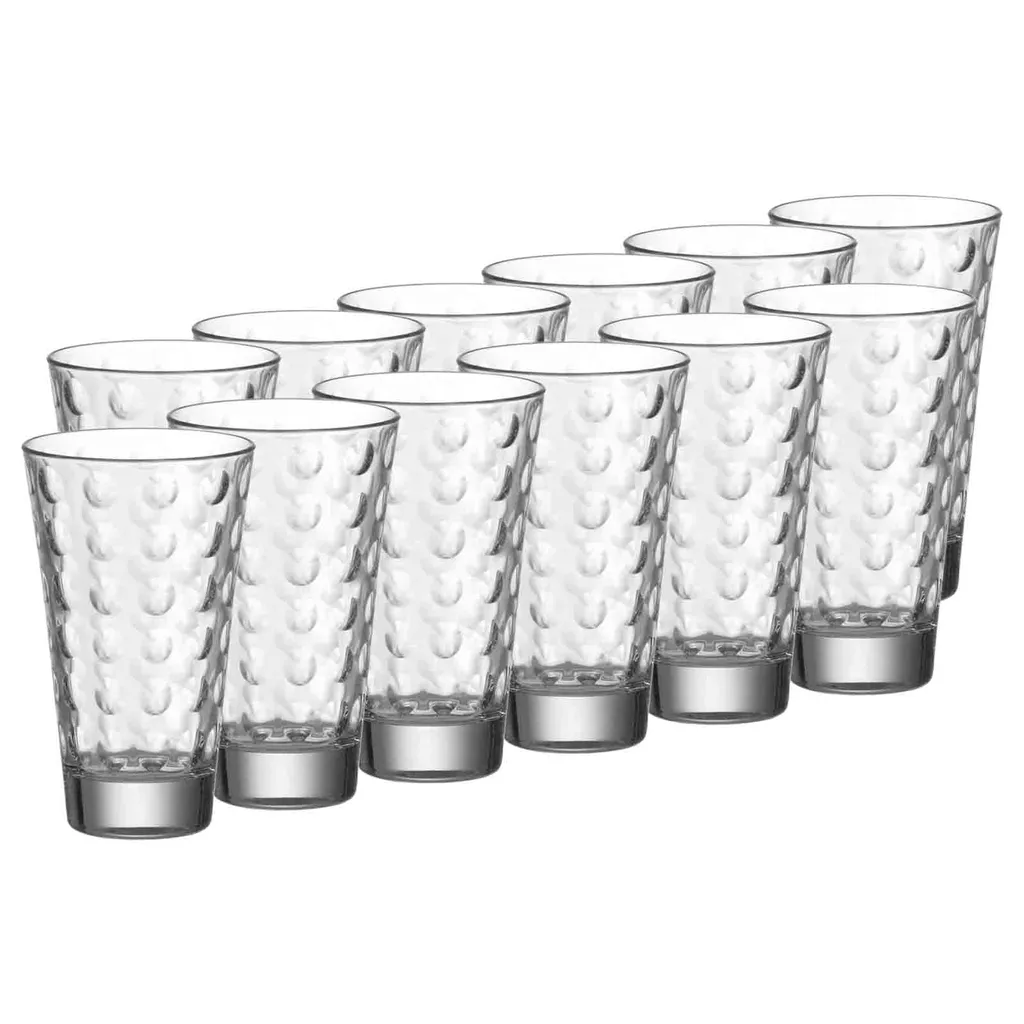 Leonardo OPTIC Trinkglas Groß 300 Ml 12er Set 1 Leonardo OPTIC Trinkglas Groß 300 Ml 12er Set