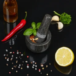 Relaxdays Granit Mörser Mit Stößel Klein -Leonardo Verkäufe a78580432427e344bc76d2011ea0a393