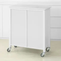 SoBuy FKW104-W Küchenwagen Servierwagen Rollwagen Mit Tür, Flaschenablage Und Schublade Weiß BHT Ca.: 80x93x40cm -Leonardo Verkäufe ac000d67ae58a43515b1911f6bb4b234