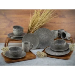 CreaTable 23770 Kombiservice Granit Für 4 Personen, Steinzeug (1 Set, 16-teilig) -Leonardo Verkäufe ad5e1bf97597565c2a00cd627245688d