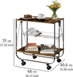 Wenko Servierwagen Dinett Deluxe Walnuss -Leonardo Verkäufe ae31cf9bfdf48d0c359051584fa752d5