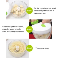 Zerkleinerer Universalzerkleinerer Zwiebelschneider Multizerkleinerer Gemüsehobel Seilzug, 500 Ml -Leonardo Verkäufe af619edc6be2773345bdd3c2b4152799