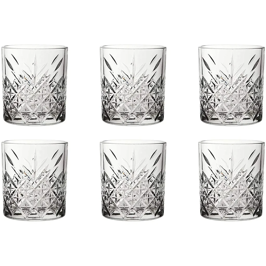 Pasabahce 52790 Whisky Glas Tumbler Timeless Im Kristall-Design, Höhe 9,6 Cm, 345 Ml, 4 Stück, Retro-Design 3 Pasabahce 52790 Whisky Glas Tumbler Timeless Im Kristall-Design, Höhe 9,6 Cm, 345 Ml, 4 Stück, Retro-Design – Bild 3