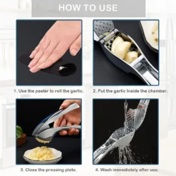 LOZAYI Knoblauchpresse,15,5 Cm Knoblauch- Und Ingwerpresse Mit Ergonomischem Griff Aus Zinklegierung, Praktischer, Rostfrei Und Leicht Zu Reinigen, 12 LOZAYI Knoblauchpresse,15,5 Cm Knoblauch- Und Ingwerpresse Mit Ergonomischem Griff Aus Zinklegierung, Praktischer, Rostfrei Und Leicht Zu Reinigen, -Leonardo Verkäufe b8293a32359a78e012ca5f0d0db3b1d9