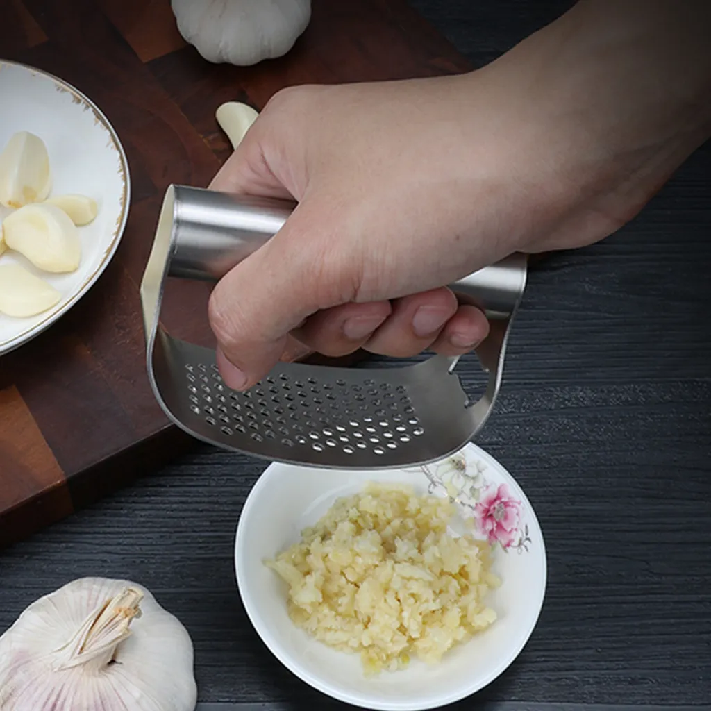 Knoblauch Ingwer Presse, Knoblauchpresse, Crusher Squeezer Stampfer 304 Edelstahl Crusher Squeezer Für Knoblauch Ingwer 3 Knoblauch Ingwer Presse, Knoblauchpresse, Crusher Squeezer Stampfer 304 Edelstahl Crusher Squeezer Für Knoblauch Ingwer – Bild 3