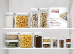 Emsa Trockenvorratsdose OPTIMA 0,45 Liter Transparent / Weiß -Leonardo Verkäufe b89c0cc7a7c4cb54ebb47d05477427c3