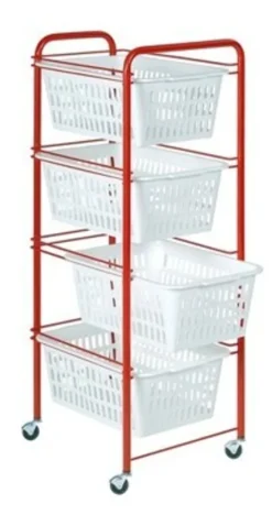 Universalwagen Siena Rollwagen Küchenwagen Für Bad Küche 4 Körbe -Leonardo Verkäufe b96fe4fbee7000bc821e51cd6cd1d537