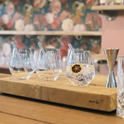 Nachtmann Tastes Good Vorteilsset 4 Gin Tonic Gläser + 4 Glastrinkhalme + Reinigungsbürste -Leonardo Verkäufe ba512386bc12f03ba0c824ca45c7ef6d