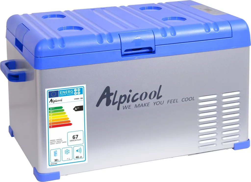 Compass 07090 - Kühlbox ALPICOOL Mit Kompressor 30l 230/24/12V -20°C BLAU 1 Compass 07090 - Kühlbox ALPICOOL Mit Kompressor 30l 230/24/12V -20°C BLAU