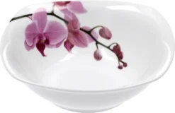 Frühstücksset 18-tlg. Kyoto Orchidee Leicht Eckig Porzellan Für 6 Personen Weiß MitNachbildung -Leonardo Verkäufe bbb6a9195be90a375291236ae481ea09