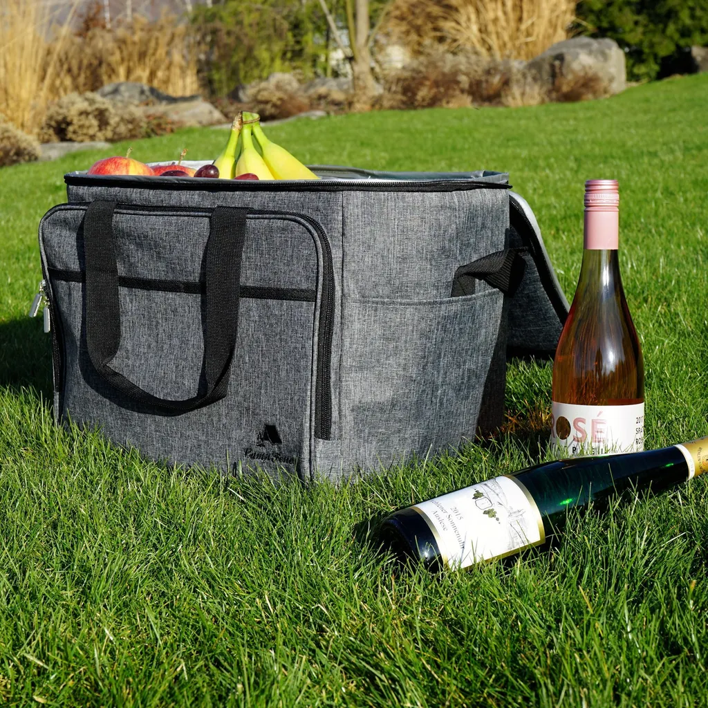 CampFeuer Kühltasche 30 Liter, Grau-meliert, Leicht Und Wasserdicht 6 CampFeuer Kühltasche 30 Liter, Grau-meliert, Leicht Und Wasserdicht – Bild 6