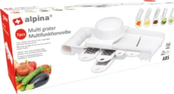 Alpina Multireibe - Dünnschäler Und Reibe-Set - Edelstahlmesser - Weiß -Leonardo Verkäufe bedff4e9095ba40e6614720f37d8f20d
