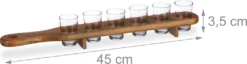 Relaxdays Schnapsbrett Holz Mit 6 Gläsern -Leonardo Verkäufe c29ecc06eea611b072faba2aebd27b27