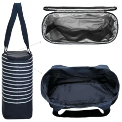 Strandtasche 2 In 1 Kühltasche + SchultertascheAHOI Blau Weiß - Navy -Leonardo Verkäufe c3baa5a76d4b21736a6aa5c201d185e4