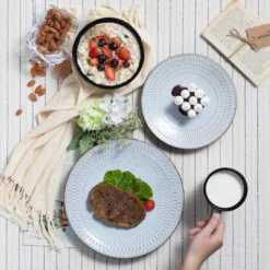 Kombiservice Steinzeug, Vancasso PLUVO Tafelservice, 16-teiliges Ess Geschirrset Mit Je 4 Speisetellern, Kuchentellern, Schalen Und Tassen Für 4 Personen 13 Kombiservice Steinzeug, Vancasso PLUVO Tafelservice, 16-teiliges Ess Geschirrset Mit Je 4 Speisetellern, Kuchentellern, Schalen Und Tassen Für 4 Personen -Leonardo Verkäufe c500b654eb7504cdb3ecf79df68ae746