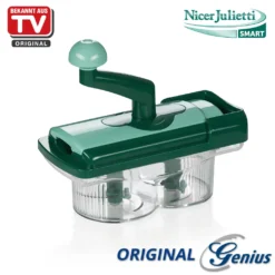 Genius Nicer Twist Smart | 7 Teile | Gemüse-Schneider | Zwiebel-Schneider | Pesto | Hacken | Zerkleinern | Farbe Mintgrün