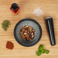 Relaxdays Granit Mörser Mit Stößel Rutschfest -Leonardo Verkäufe c7945de16ba735518c440ba9b721623a