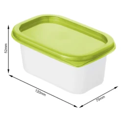 ROTHO Set Gefrierdosen 4 X 0.2 L DOMINO, Farbe:Limettengrün -Leonardo Verkäufe c7bdeaf90dc2badb4888f9de46247f32