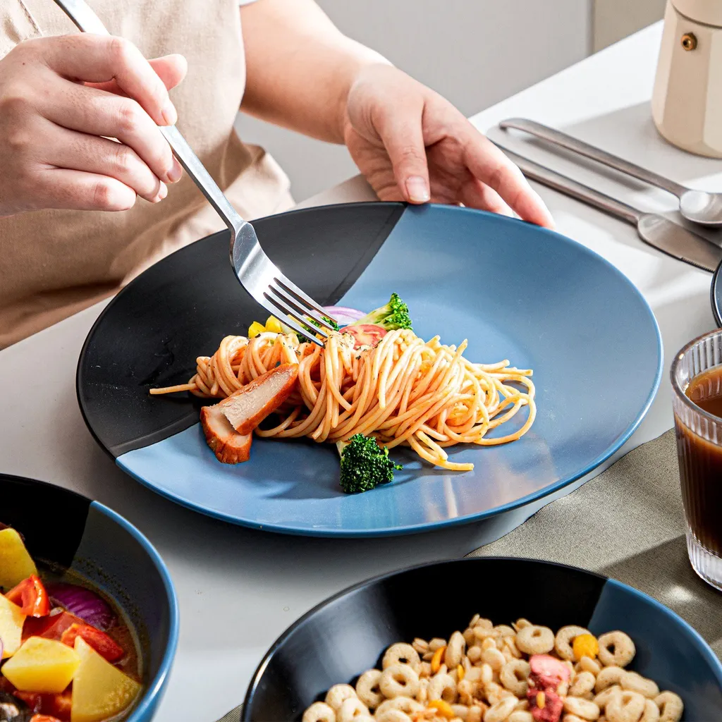 Tafelservice 8 Personen, Vancasso 32 Teiliges Accel Geschirrset Aus Steingut, Modernes Geschirr Kombiservice Set, Rund 4 Tafelservice 8 Personen, Vancasso 32 Teiliges Accel Geschirrset Aus Steingut, Modernes Geschirr Kombiservice Set, Rund – Bild 4