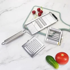 Gemüsehobel Multi-Karton-Packung Mit 3 Zusätzlichen Klingen Und Gemüseschäler -Leonardo Verkäufe c8faf2e76ae0272e4c044551dbb61197 1