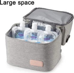 Kühltasche Für Muttermilch, Babyflasche, Wasserdicht, Für Gefrierschrank, Mama, Reiserucksack, Tragbar, Wärmeisoliert, Lunchbox Für Damen, Herren, Kinder, Große Kapazität, Handtasche,Grey -Leonardo Verkäufe ca7c9f18ebd215e59540f2207a05d9ba