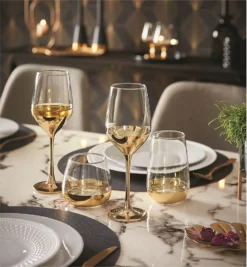 CreaTable 23461 Golden Days Weinglas 350 Ml, Klar (4er Pack) -Leonardo Verkäufe ce3fef8af2fd9ff8f562a26b4282defd