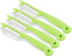Sparschäler 4er Set Schäler Obst Gemüse Mit Rostfreier Scharfer Pendelklinge Universalschäler Für Rechts Und Linkshänder Allzweckschäler Zum Schälen Von Obst Gemüse Spülmaschinen Geeignet Grün