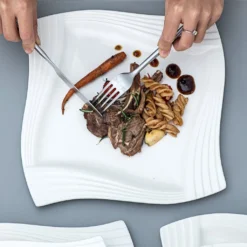 MALACASA, Serie Amparo, Cremeweiß Porzellan Tafelservice 12 Tlg. Set Speiseteller Und Suppenteller Geschirrset Für 6 Personen -Leonardo Verkäufe ceae78433552fef6d7f4bfab00ad7d5c