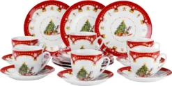 Van Well 18tlg. Kaffeeservice 'Weihnachtszauber'