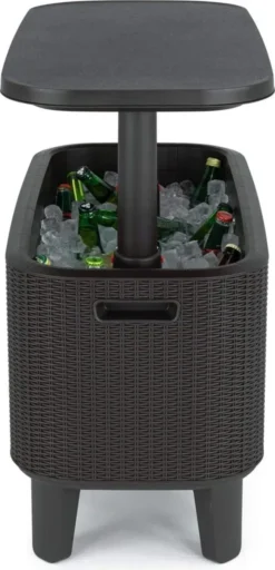 Keter Garden Bar 2in1 Tisch, Bar Mit Kühlbehälter Bevy Cool Bar Rattan -Leonardo Verkäufe d3a860de2ae8ea87d8b2c4c579382fa3