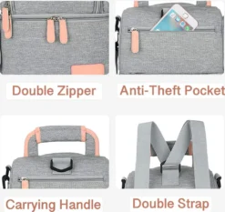 Kühltasche Für Muttermilch, Babyflasche, Wasserdicht, Für Gefrierschrank, Mama, Reiserucksack, Tragbar, Wärmeisoliert, Lunchbox Für Damen, Herren, Kinder, Große Kapazität, Handtasche,Grey -Leonardo Verkäufe d3b537380ffb15a828716aa194fd3bba